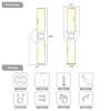 Rayogale Rechargeable Battery Wall Sconce Set of Two, 8000mAh Cordless,