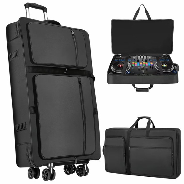 Saranna DJ Controller Case with Wheels Compatible with DDJ 1000/