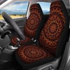 INSTANTARTS Ethnic Mandala Front and Rear Seat Covers Aztec 4-Piece