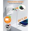 GELRHONR Micro USB Male to 2Pin Screw Terminal Adapter, 5V