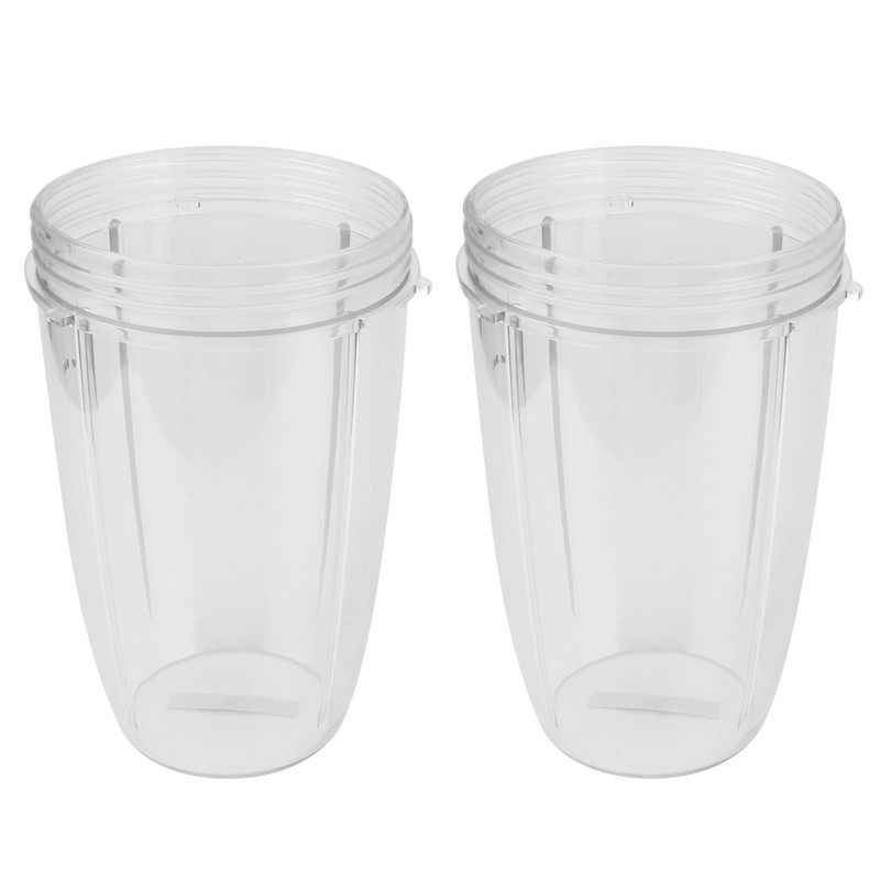 2Pcs Juicer Cup Transparent Mug Replacement Food Blender Accessory Fit