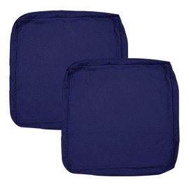Oslimea Patio Cushion Covers Replacement 25x27x5 inch 2Pack Outdoor Seat Cushion Slipcover Waterproof Outdoor Chair Cushion Covers, Dark Blue