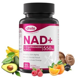 Suplemento NAD con L-ergotioneína, PQQ, vitamina B6 y suplemento NMNH - para salud celular, apoyo energético y envejecimiento saludable para mujeres y