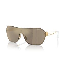 Vogue Eyewear VO4302S Sunglasses, Gold/Light Brown Mirrored Gold, 41 mm