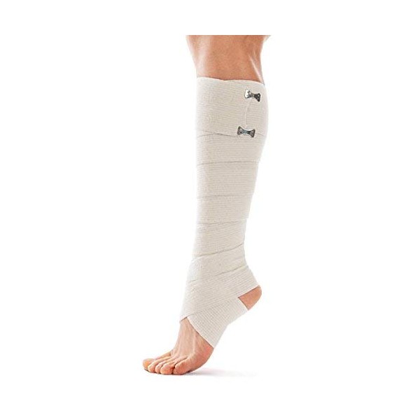 TOROS-GROUP Bandage Highly Elastic Bandage for Compression with 2 Clips