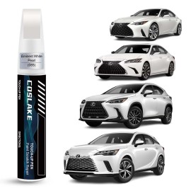 COSLAKE Car Touch Up Paint(Eminent White Pearl(085)) for Lexus, Car Paint Scr...