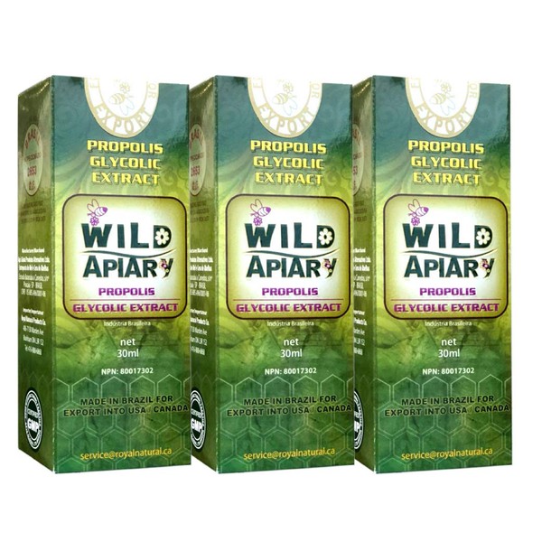 Wild Apiary Bee Propolis Liquid Extract 85% Non Alcohol Green Bee Propolis Liquid Glycolic Extract-Non Alcoholic, Wax Free, Sugar Free