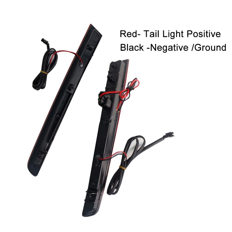 GTINTHEBOX Red Lens Full LED Bumper Reflector Lights Compatible with