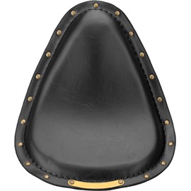 VG MOTO Motorcycle Drive Seat Bobber Solo Seat with Spring Base Mounting Bracket Kit Replacement for Harley Davidson Sportster XL 883 1200 (Black-Rivet)