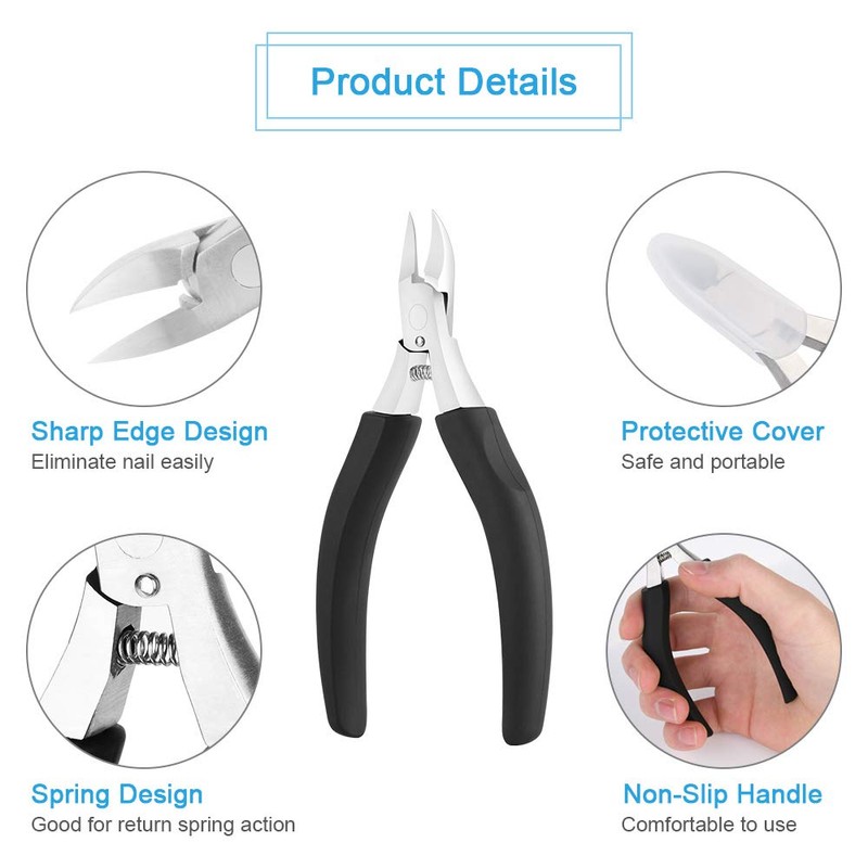 URAQT Toenail Clippers, Professional Nail Clippers for Thick Toenails and