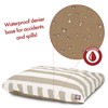 Majestic Pet Vertical Stripe Sand X-Large Rectangle Bed