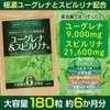 ユーグレナ＆スピルリナ粒 大容量約6ヶ月分/180粒（貴重なユーグレナ9000mg、スピルリナ21600mg、有機大麦若葉、460種の酵素＆エキス、コエンザイムQ10、6種のミネラル、カルシウム、ビタミン配合）