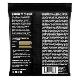 Ernie Ball set de cuerdas para guitarra acústica de bronce aluminio