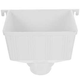 DOITOOL Gutter Downspout Diverter Rainwater Collection System Adapter for Roof Drainage Outdoor Water Diverter 10.43X8.07X6.06In Durable PVC Pipe Accessories