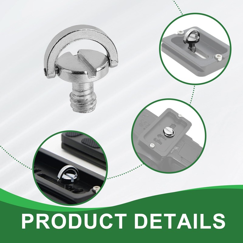 Yenvory 1/4 Inch Camera Mounting Screws, 5 Pieces, Quick Release