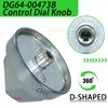 NICHEFLAG 5 Pack DG64-00473B Top Burner Control Dial Knob, Gas