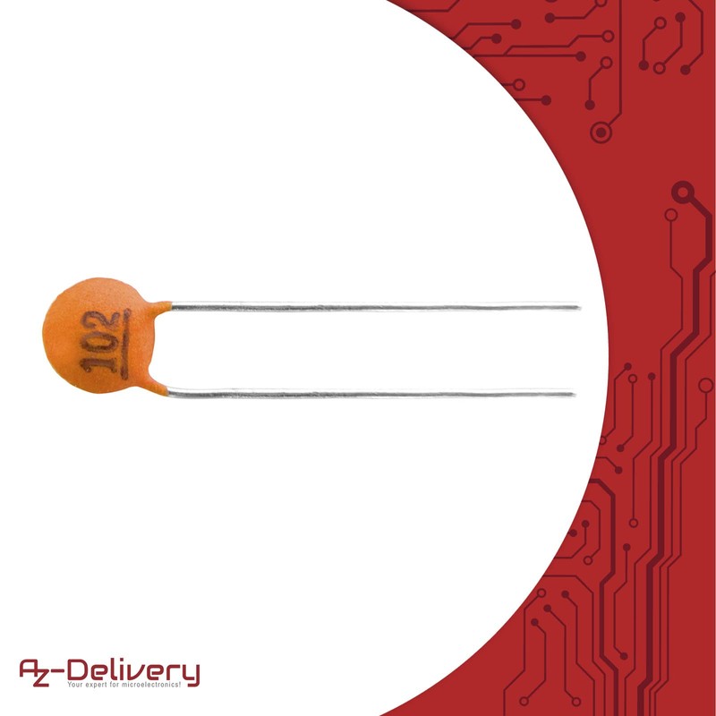 AZDelivery 5 x Capacitor Assortment Ceramic Capacitors 1000 Pieces 50