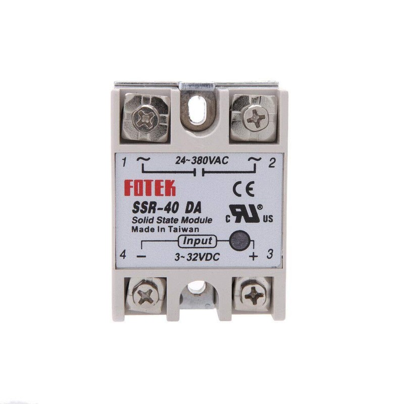 Solid State Relay, SSR-40DA DC 3-32V Input AC 24-380V Out
