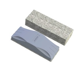 Servakofan Magnetic Dry Eraser, Whiteboard Eraser, Glass Board Eraser(Gray),10 Changable Felt Pads Included, for Classroom, Home Education and Office