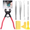 Glarks 8 Pieces Mosaic Tools Set, Heavy Duty Double Wheeled