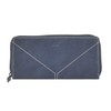 Greenburry Tumble Nappa Leather Wallet 20 cm, navy blue, Elegant