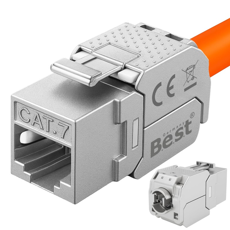 2x CAT 7 Keystone Network Module RJ45 - High Speed