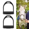 Horse Stirrup-1 Pair Black High Strength Horse Stirrup Durable Quality
