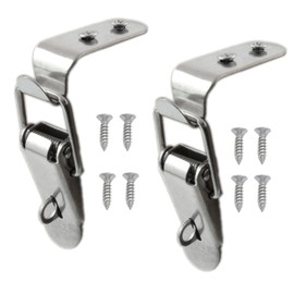 yukata Stainless Steel 90 Degree Latch Tool Box Latch Toggle Latch hasp Latch Box Latch Cabinet Latch Hardware Closet Box Cabinet Trunk Trailer Toolbox Door Hood Latch 2PCS