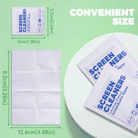 Pre-Moistened Lens Cleaning Wipes, 300 Pcs Cleaning Wipes for Glasses, Computer & Laptops Screens, Smart Phones, Optical Lens, Goggles, and Watch Screen l Quick-Dry and Scratch-Free (blue)