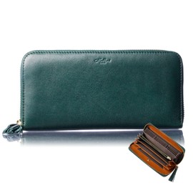 [VOICE] Align Align New Ranch, Made in Italy, Lightweight, Goat Leather, Women's, Long Wallet, Fringe, Zipper, Easy to Use, Vertical Type, Card Storage, Easy to Read Coin Purse, Mother's Day, Present,