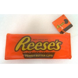 Reese's Hershey’s Reese’s Peanut Butter Cups Chocolate Zipper Case Bank Pencil Coin Bag