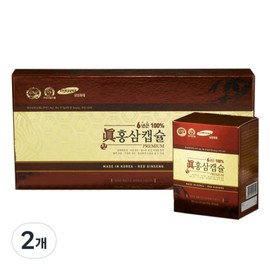 Daedong Korean Ginseng Red Ginseng Capsules, 240 Tablets, 2 Pieces / 대동고려삼 진홍삼캡슐, 240정, 2개