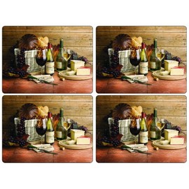 Pimpernel Set Of 4 Artisanal Wine Placemats - 498570 / S/4 16" X 12"