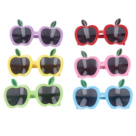 6Pcs Children Sunglasses Great Performance Vibrant Colors Funny Anti UV Kid Sunglasses for Dance