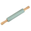 HARFINGTON Silicone Rolling Pins for Baking 17 Inch Wooden Handle