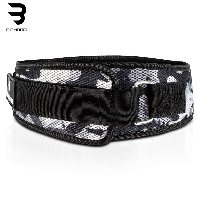 BIOMORPH Neoprene Weight Lifting Belt for Strength Training, Powerlifting, Bodybuilding,