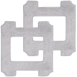 BUCCQTR Mop Cloths Mop Pad Cleaning Rag Compatible with Ecovacs WINBOT W1/W1 Pro Window Cleaner Robot Replacement Accessories (2PCS)