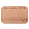 FABRIKSTORES GmbH Wooden Breakfast Board with Engraving "Papa ist der