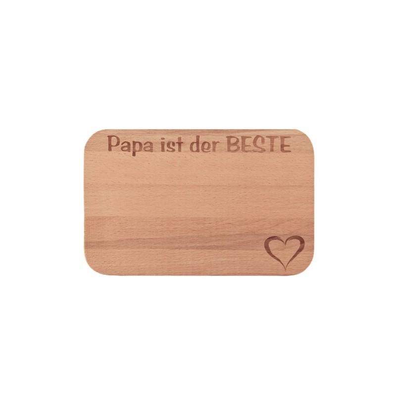 FABRIKSTORES GmbH Wooden Breakfast Board with Engraving "Papa ist der
