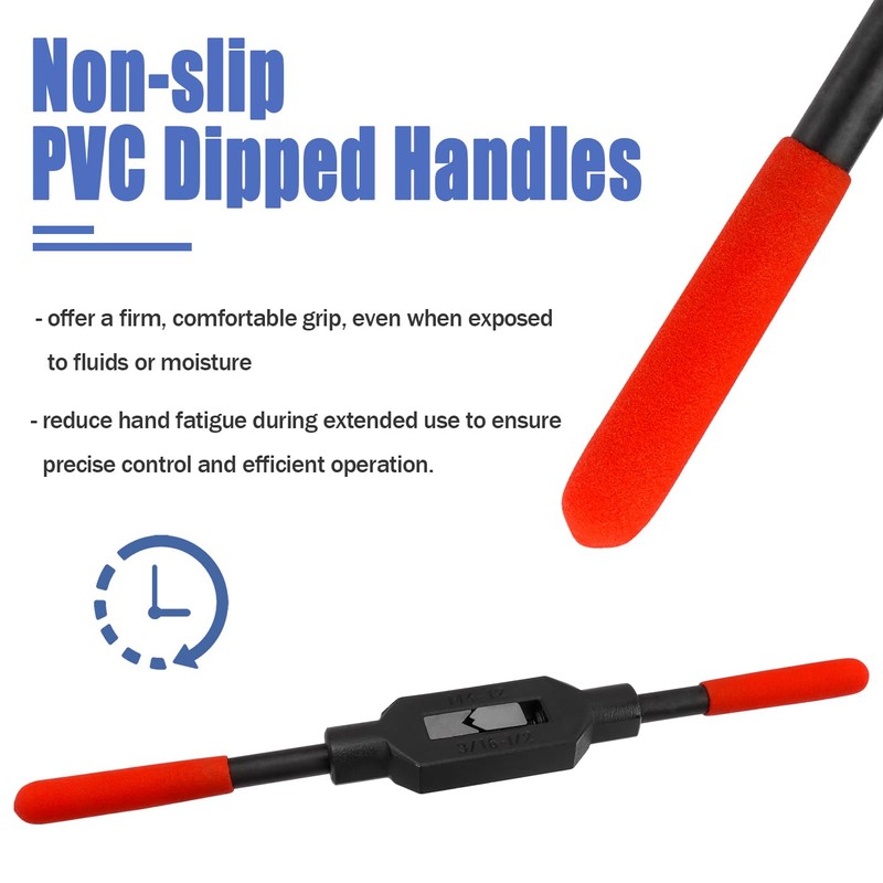 Mesee Adjustable Tap Wrench Handle M4-M12 Screw Tap Holder Reamer