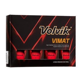 Volvik Vimat High Visibility Golf Balls Red (Red)