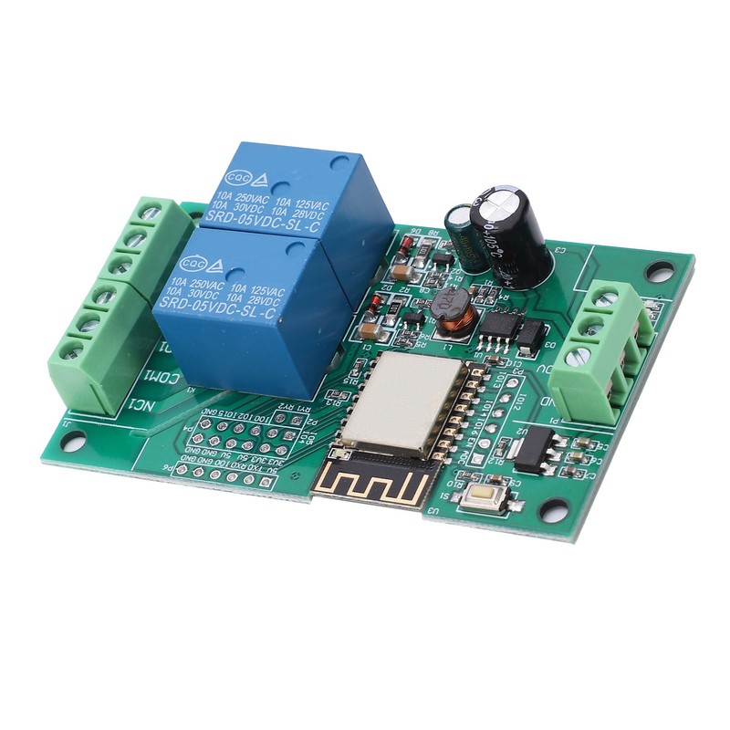 Wi Fi Relay Module DualChannel PCB DC 880V for ESP8266
