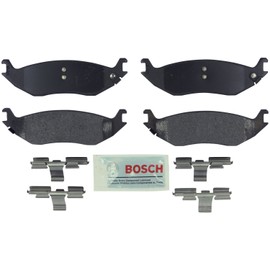 BOSCH BE898H Blue Semi-Metallic Disc Brake Pad Set With Hardware - Compatible With Select Dodge Ram 1500; REAR