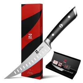 Zennish 6 Inch Boning Knife, Super Sharp Filet Knife, German Stainless Steel, Full Tang Ergonomic Handle with Premium Gift Box