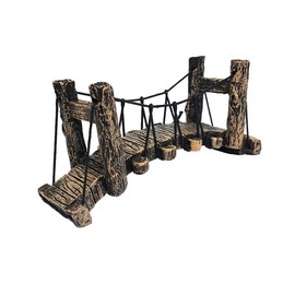 Aquarium Fish Tank Landscape Decoration Bridge Aquarium Equipment Accessories Fish and Shrimp Resin Bridge Tortoise Climbing Table Resin Rope Bridge