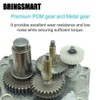 BRINGSMART Mini Turbine Geared Motor 24V 470rpm DC Worm Gear