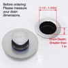 LEKEYE Tub Stopper | Shower Drain Hair Catcher | Pop-up