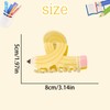 Cute Pencil Hair Claw Clips Yellow Pencil Hair Clips for