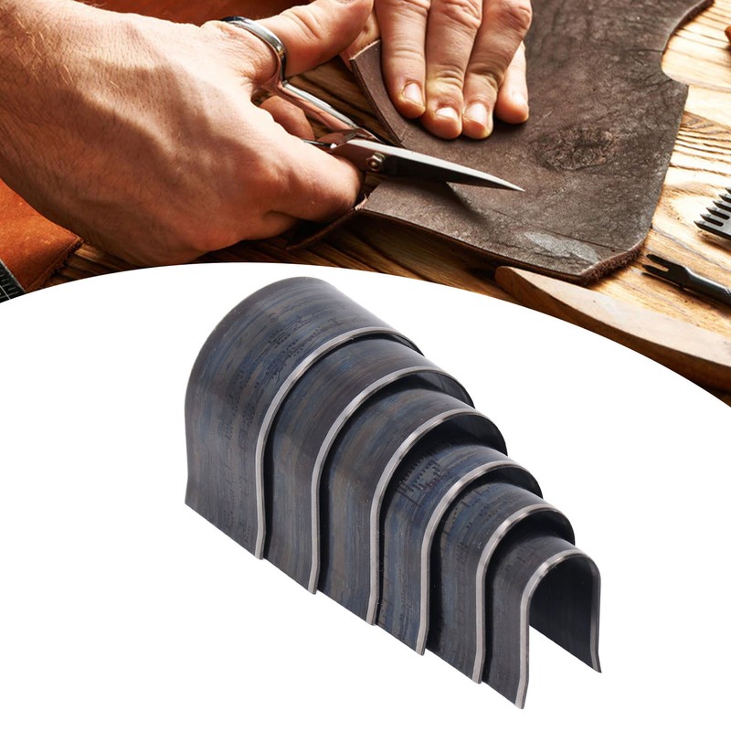 6 Pcs Leather Die Cutter Tool Round Arrow Tail Shape