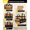 KUMDIYIT 22 Inch Heavy Duty Tool Bag-48 Pockets,1680D Tear&Abrasion Resistant,Includes
